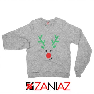 Christmas Reindeer Grey Sweatshirt