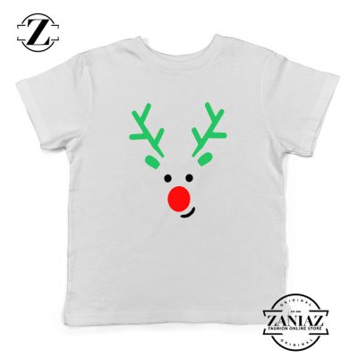 Christmas Reindeer Youth Shirt Merry Christmas Kids Shirt White