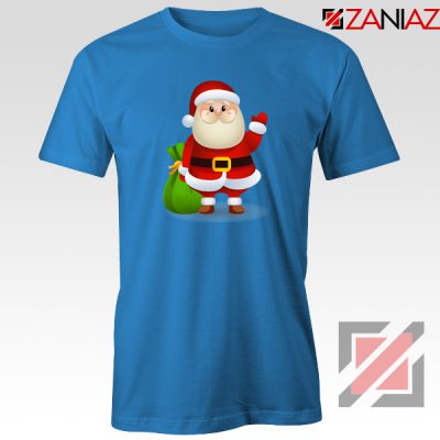 Christmas Santa Claws Gift T-Shirt Gift Tee Shirt Size S-3XL Blue