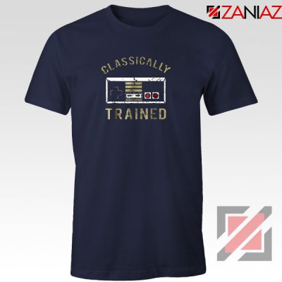 Classically Gamer T-Shirt Video Game Cheap Tee Shirt Size S-3XL Navy Blue