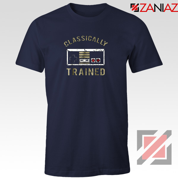 Classically Gamer T-Shirt Video Game Cheap Tee Shirt Size S-3XL Navy Blue