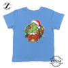 Father Christmas Santa Claws Kids T-Shirt Size S-XL Light Blue
