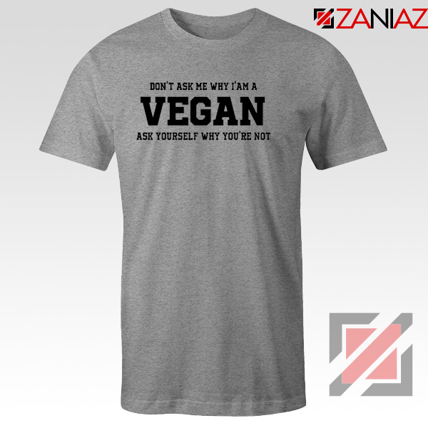 Funny Humor Vegan Sport Grey Tshirt
