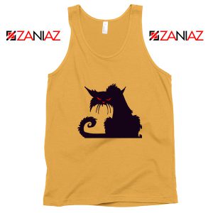 Halloween Cat Design Tank Top Animal Lover Tank Top Size S-3XL Sunshine