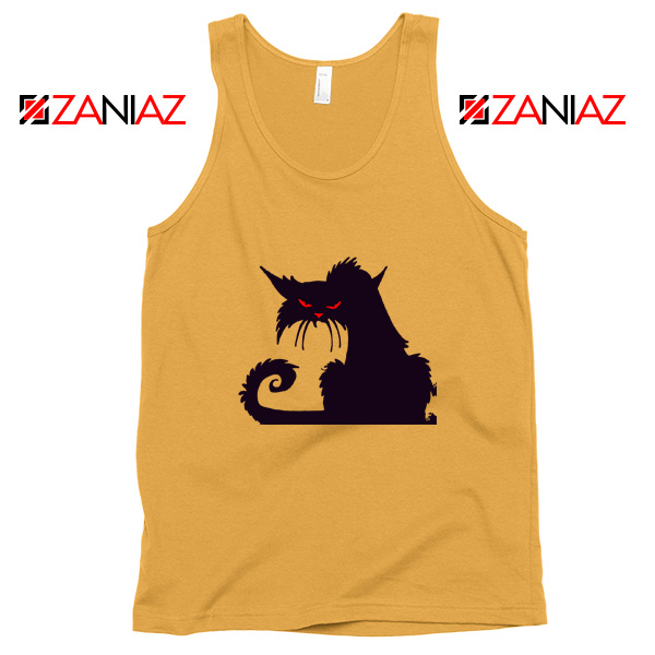 Halloween Cat Design Tank Top Animal Lover Tank Top Size S-3XL Sunshine