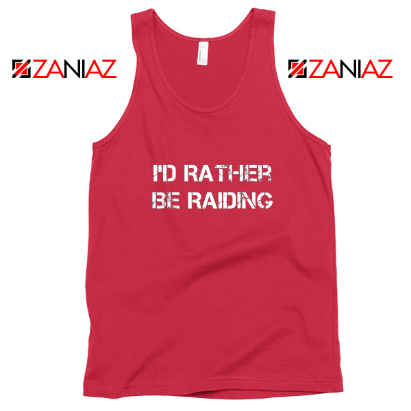 I'd Rather Gaming Tank Top Video Game Lover Tank Top Size S-3XL Red