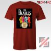 Lonely Hearts Band Tee Shirt The Beatles T-Shirt Size S-3XL Red
