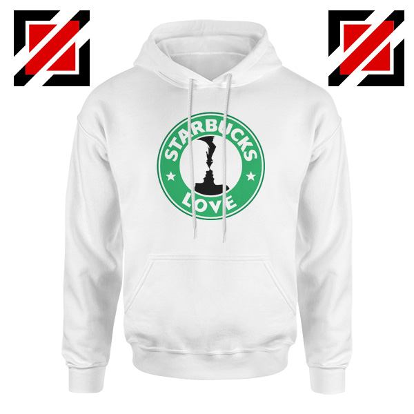 Love Women Hoodie Starbucks Parody Hoodie Size S-2XL White