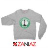 Love Women Sweatshirt Starbucks Parody Sweatshirt Size S-2XL Sport Grey