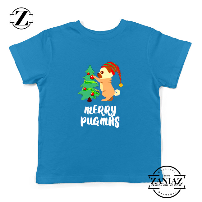 Merry Pugmas Christmas Kids T-Shirt