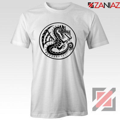 Monster Hunter Logo T Shirt Designs Video Games Tshirt Size S-3XL White