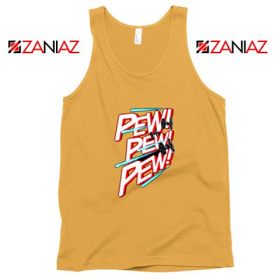 Pew Pew Pew Graphic Tank Top Star Wars Fighter Tank Top Size S-3XL Sunshine