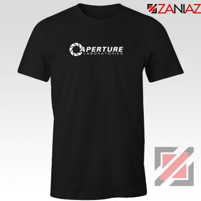 Portal 2 Game Tee Shirt Aperture Logo T-shirt Size S-3XL Black