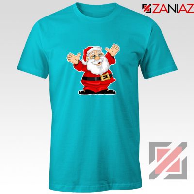 Saint Nicholas Tee Shirt Father Christmas T-Shirt Size S-3XL Light Blue