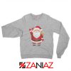 Santa Claws Sweatshirt Funny Christmas Gift Sweatshirt Size S-2XL Sport Grey