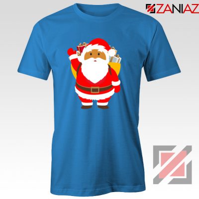 Santa Claws T-Shirt Funny Christmas Gift Tee Shirt Size S-3XL Blue
