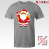 Santa Claws T-Shirt Funny Christmas Gift Tee Shirt Size S-3XL Sport Grey