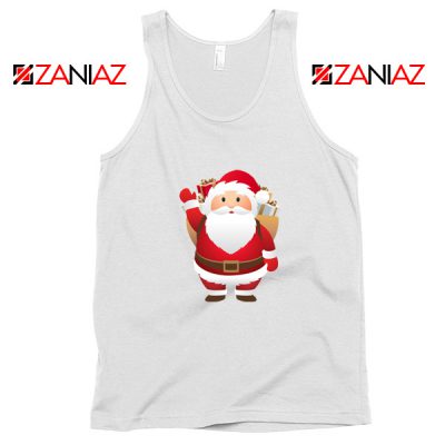 Santa Claws Tank Top Funny Christmas Gift Tank Top Size S-3XL White