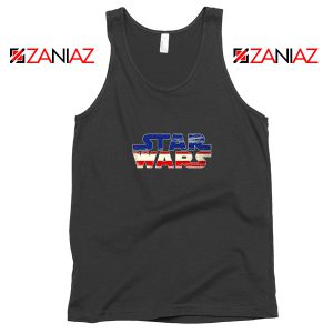 Star Wars American Flag Tank Top Star Wars Serial Film Tank Top Black