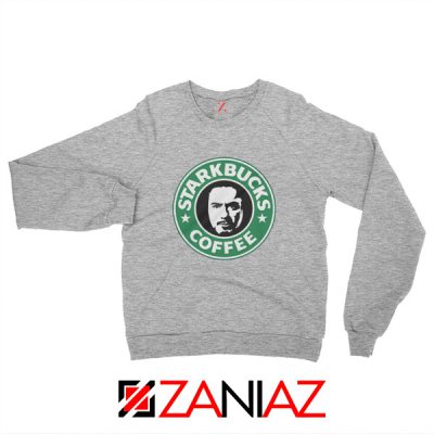 Starkbucks Coffee Sweatshirt Starbucks Parody Sweatshirt Size S-2XL Sport Grey