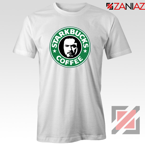 Starkbucks Coffee T-Shirt Starbucks Parody Tee Shirt Size S-3XL White