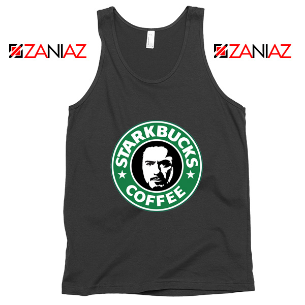 Funny Starkbucks Coffee Marvel Characters Tank Top