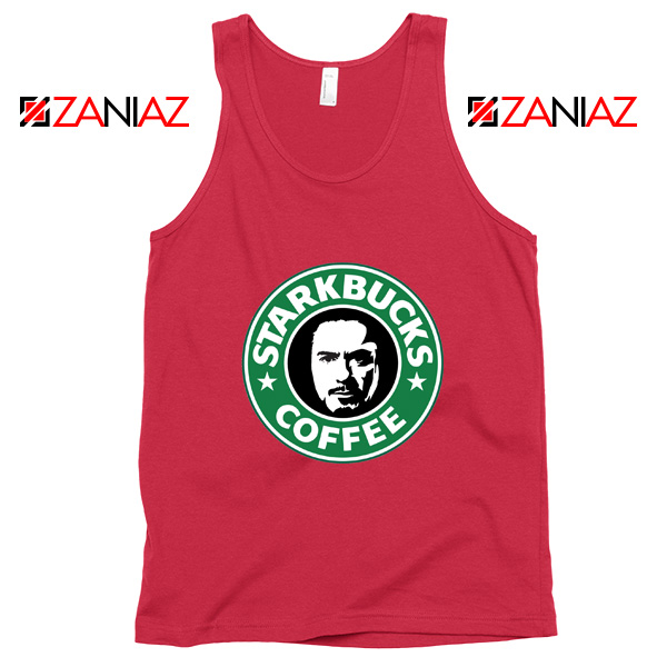 Starkbucks Coffee Tank Top Starbucks Parody Tank Top Size S-3XL Red