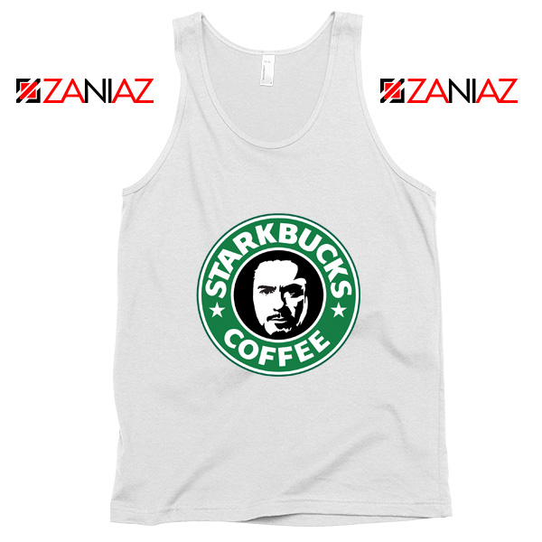 Starkbucks Coffee Tank Top Starbucks Parody Tank Top Size S-3XL White