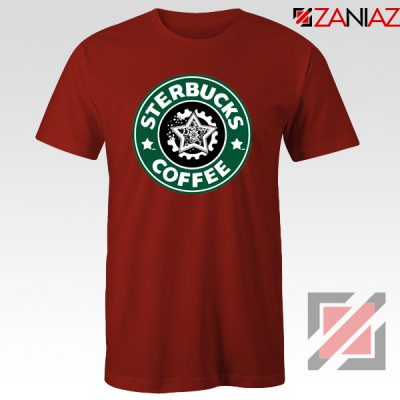 Sterbucks Coffee T-Shirt Funny Starbucks Parody Tshirt Size S-3XL Red