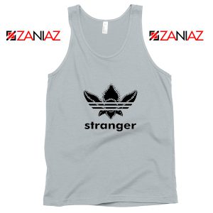 Stranger Things Adidas Logo Tank Top American TV Series Tank Top Silver