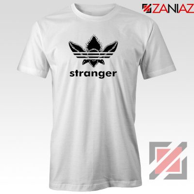 Stranger Things Adidas Logo Tshirt American TV Series Tee Shirts S-3XL White