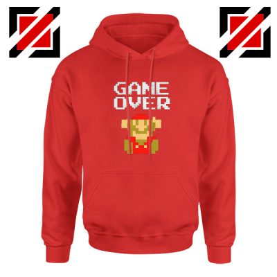 Super Mario Fall Hoodie Game Over Mario Best Hoodie Size S-2XL Red