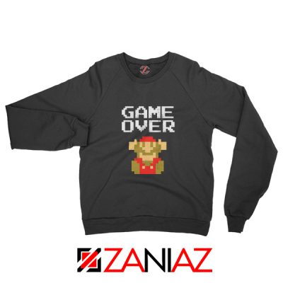 Super Mario Fall Sweatshirt Game Over Mario Best Sweatshirt Size S-2XL Black