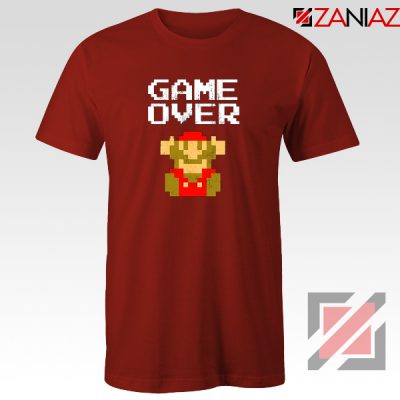 Super Mario Fall Tee Shirt Game Over Mario Best T-shirt Size S-3XL Red