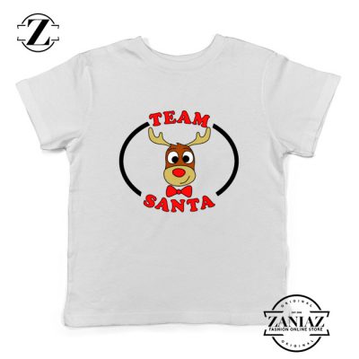 Team Santa Best Kids Shirt Reindeer Male Youth Shirt White