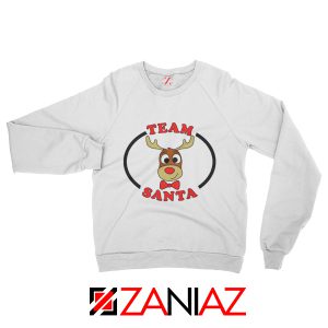 Team Santa Best Sweatshirt Reindeer Male Sweatshirt Size S-2XL White