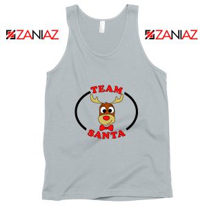 Team Santa Best Tank Top Reindeer Male Tank Top Size S-3XL Silver