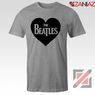 The Beatles Heart Love Women T-Shirt The Beatles Gift T-shirt Sport Grey