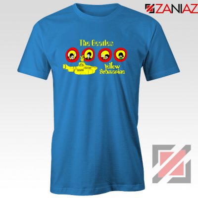 The Beatles Yellow Submarine T-shirt Music Band Tee Shirt Size S-3XL Blue