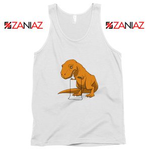 Tyrannosaurus Rex Tank Top Animal Fitness Tank Top Size S-3XL White