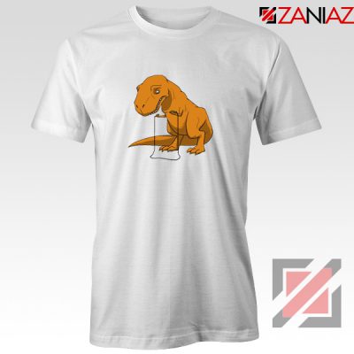 Tyrannosaurus Rex Tee Shirt Animal Fitness Tshirt Size S-3XL White