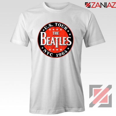 US Tour NYC 1964 T-shirt The Beatles Band Tee Shirt Size S-3XL White