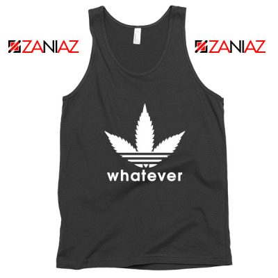 Whatever Womens Marijuana Adidas Logo Parody Tank Top Size S-3XL Black