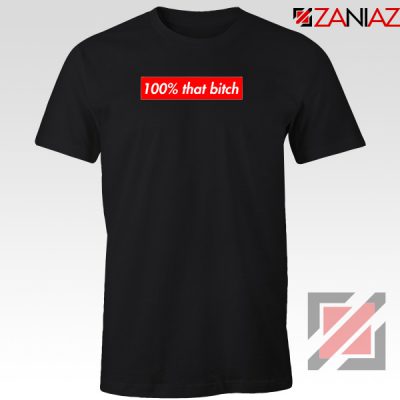 100% That Bitch Box Logo T-Shirt Lizzo Concert Tee Shirt Size S-3XL Black
