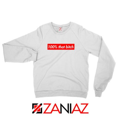 100% That Bitch Box Sweatshirt Lizzo Concert Sweatshirt Size S-2XL White