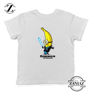 Luke Skywalker Youth T-Shirt Bananakin Skywalker Kids Shirts White