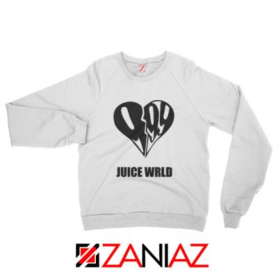 999 Heart WRLD Sweatshirt Juicer Rapper Sweatshirt Size S-2XL White