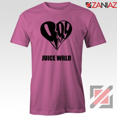 999 Heart WRLD T-Shirt Juicer Rapper Tee Shirt Size S-3XL Pink