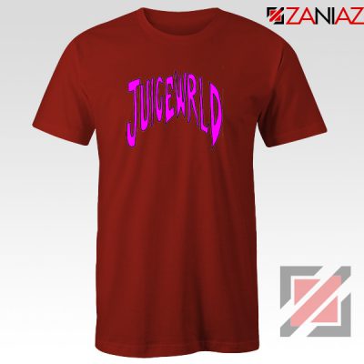 American Rapper T-Shirt Juice WRLD Logo Tee Shirt Size S-3XL Red