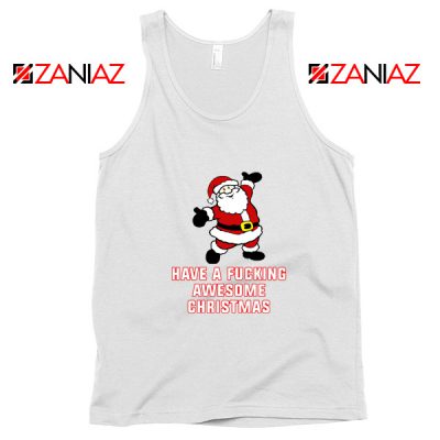 Awesome Christmas Tank Top Ugly Christmas Tank Top Size S-3XL White